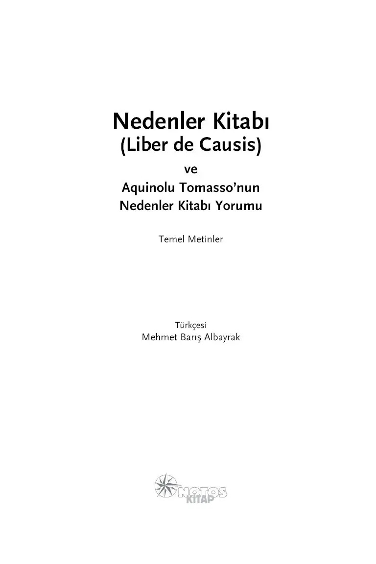 Nedenler Kitabı (Liber de Causis) - Görsel 7
