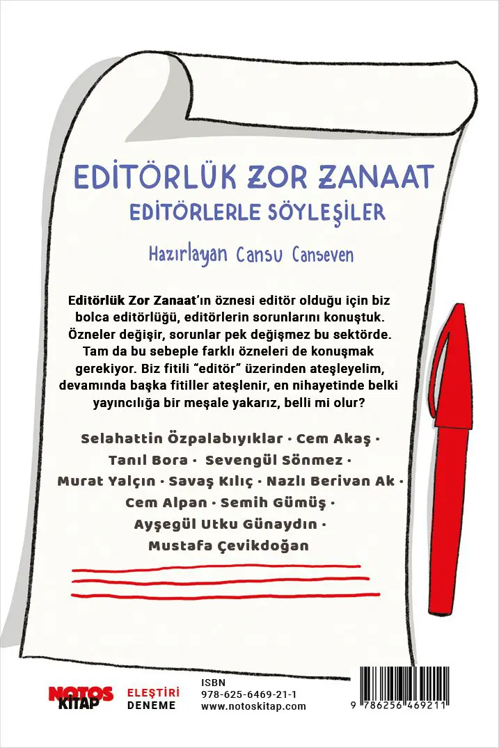 Editörlük Zor Zanaat: Editörlerle Söyleşiler - Görsel 2