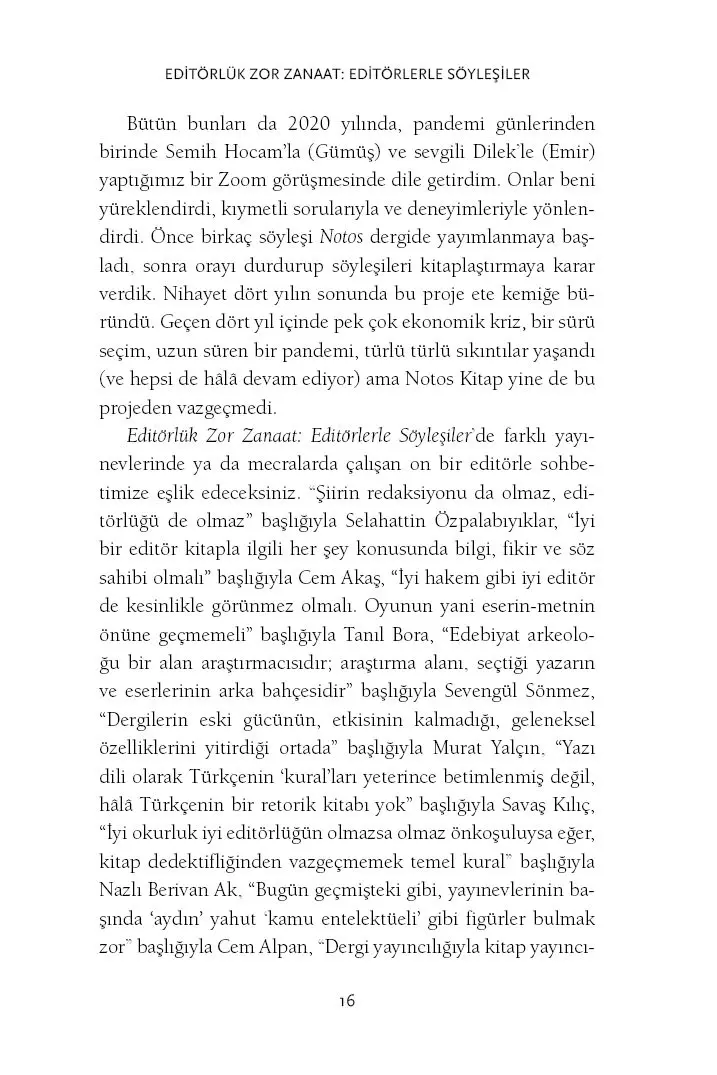 Editörlük Zor Zanaat: Editörlerle Söyleşiler - Görsel 14