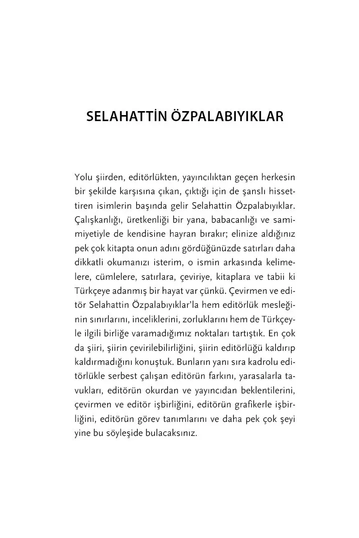 Editörlük Zor Zanaat: Editörlerle Söyleşiler - Görsel 18