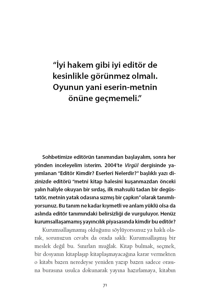 Editörlük Zor Zanaat: Editörlerle Söyleşiler - Görsel 27