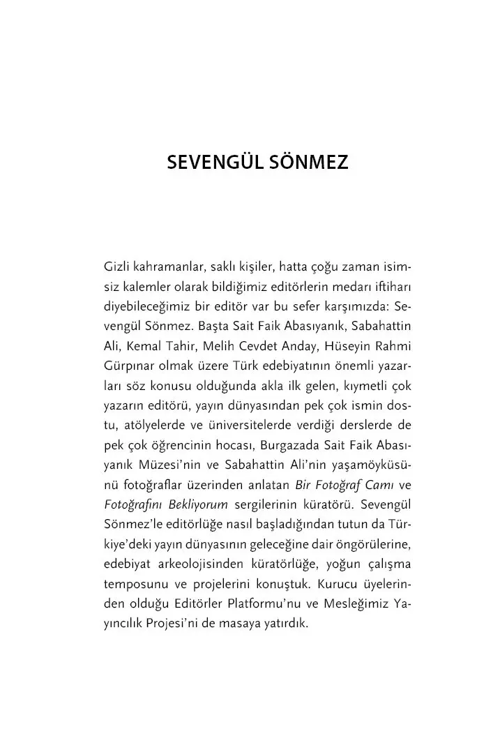 Editörlük Zor Zanaat: Editörlerle Söyleşiler - Görsel 30